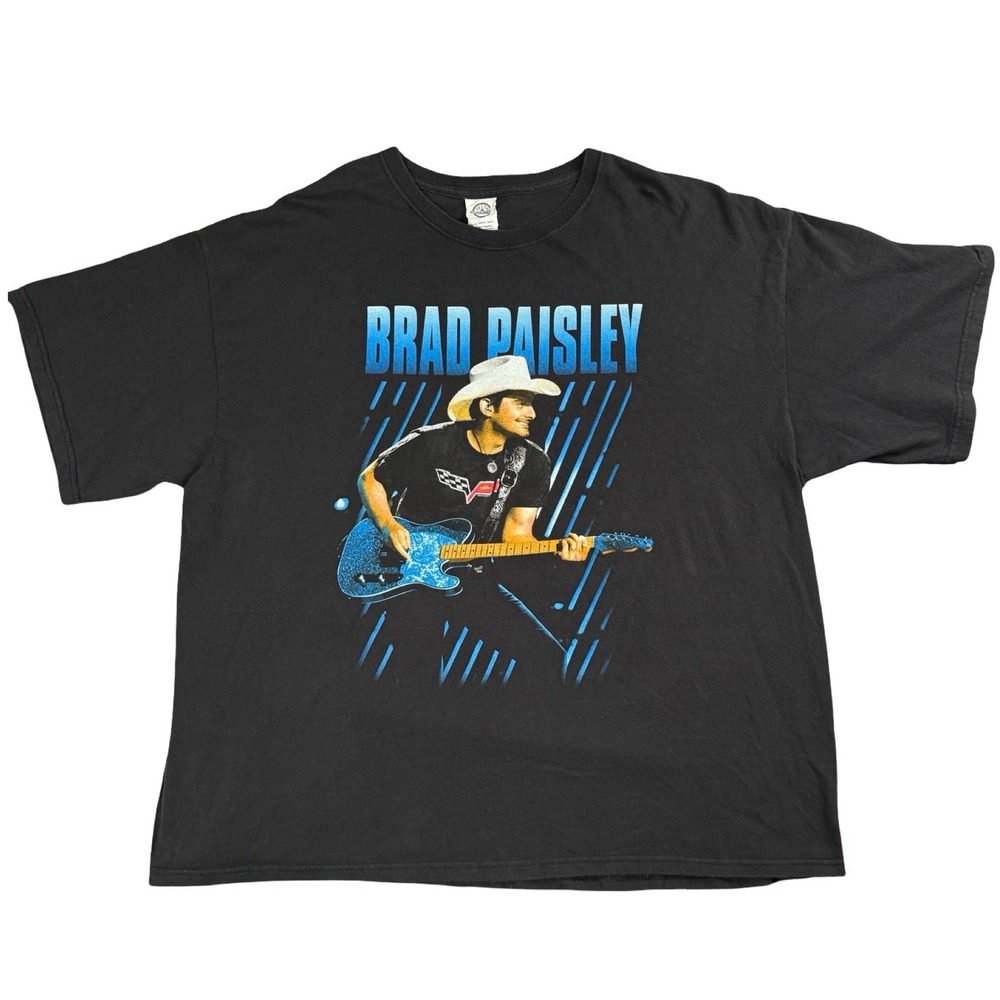 Brad Paisley Country Nation 2014 Tour T Shirt Black Graphic Country 2XL